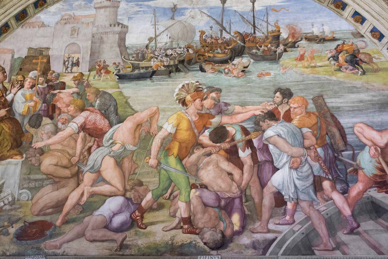 A batalha de Óstia de Raphael (1483 1520)