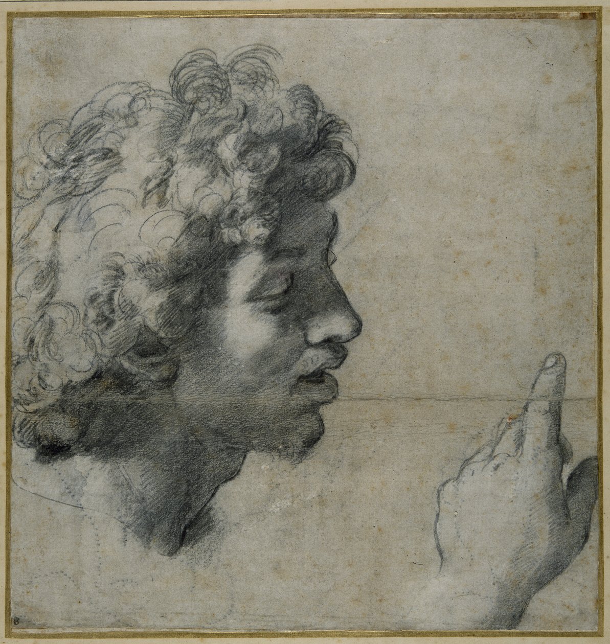 Estudo da cabeça e das mãos de Raphael