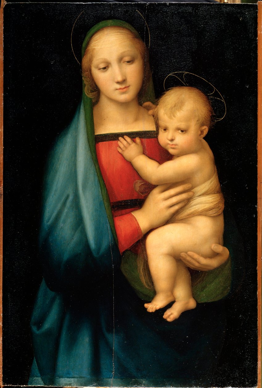 Madonna of the Grand Duke - óleo sobre madeira, cerca de 1504 de Raphael