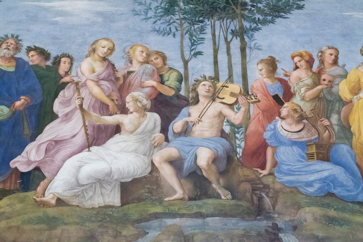 Parnassus, da Stanza della Segnatura de Raphael (1483 1520)