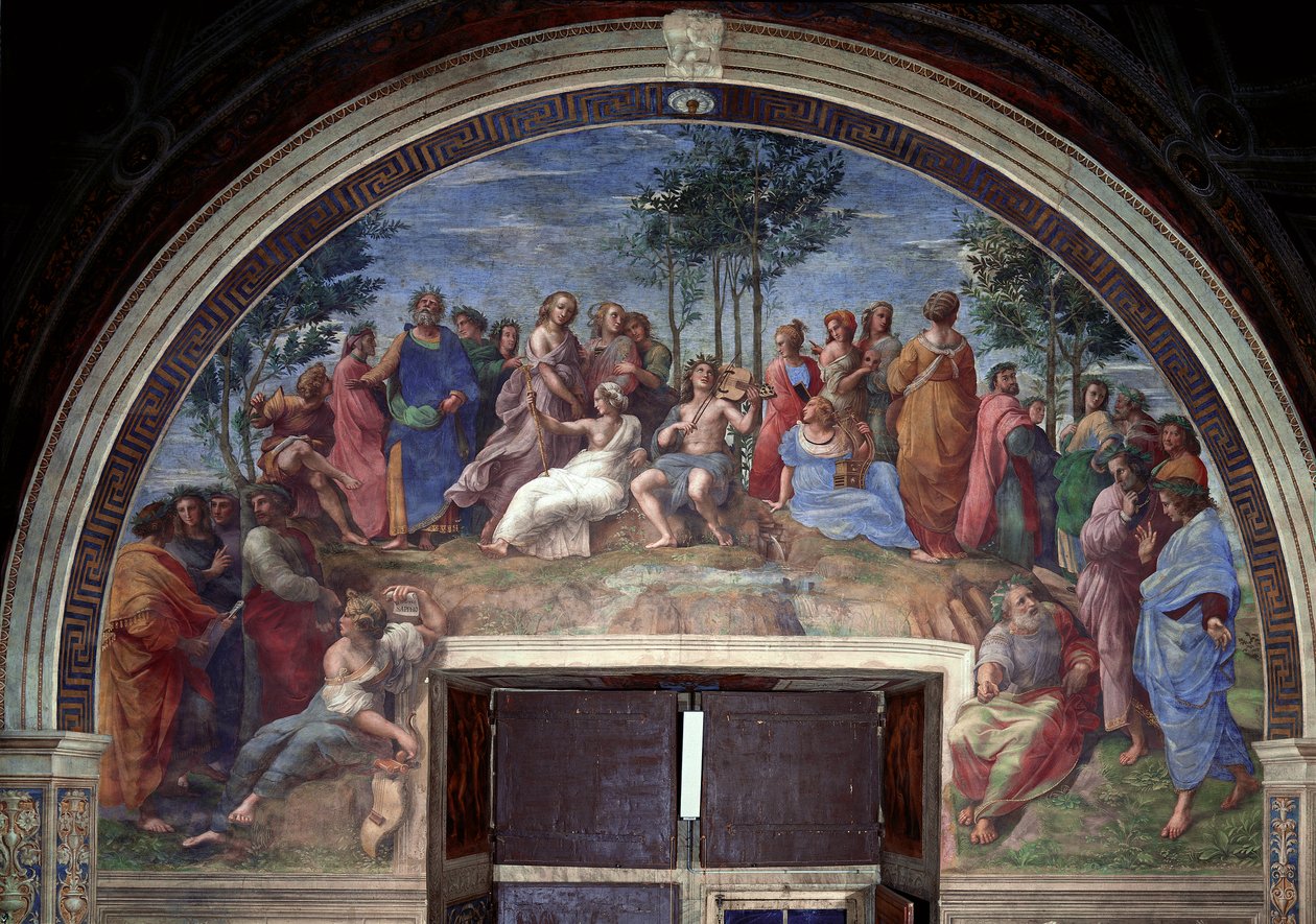 Parnassus, da Stanza della Segnatura de Raphael (1483 1520)