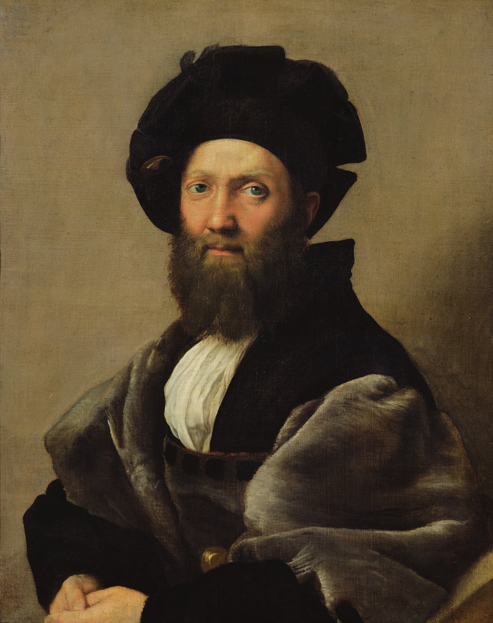 Retrato de Baldassare Castiglione (1478-1529) antes de 1516 (óleo sobre tela) de Raphael
