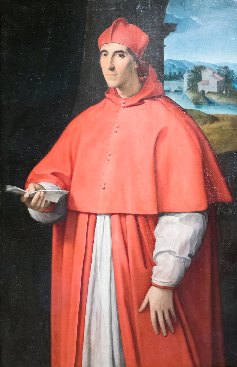 Retrato do cardeal Alessandro Farnese de Raphael (1483 1520)