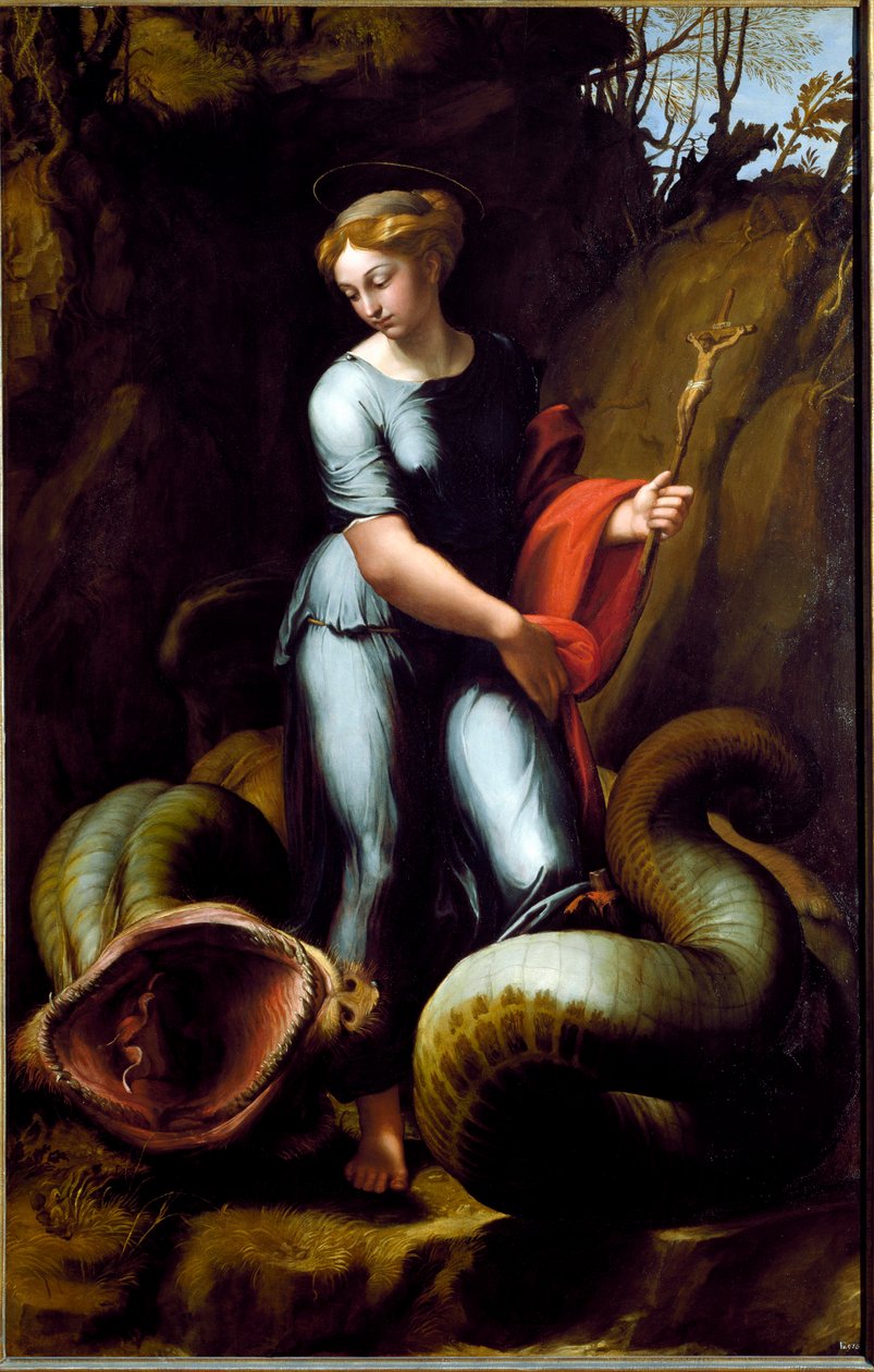 Santa Margarida (óleo sobre tela, c. 1520) de Raphael