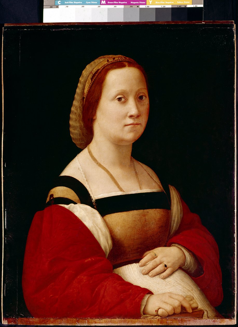 A Mulher Grávida (La Gravida) (óleo sobre madeira) de Raphael