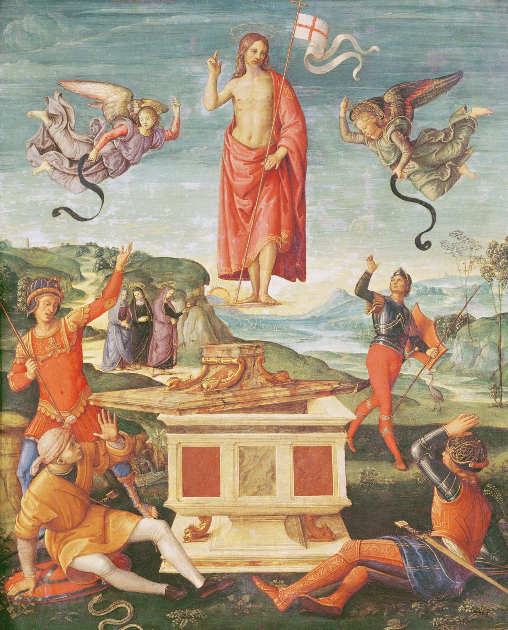 A Ressurreição de Cristo, c.1502 (óleo sobre painel) de Raphael