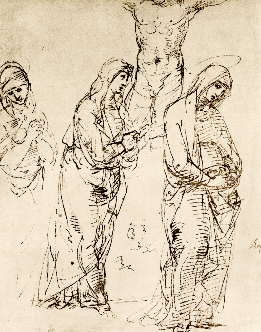 Designs para a Mãe de Deus sob a cruz de Raffaello Sanzio Raphael