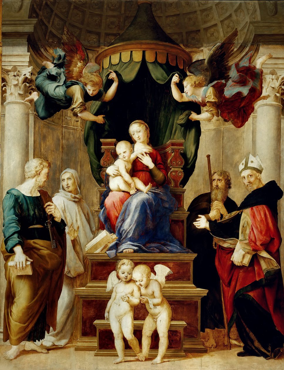 Madonna do Baldacchino, ca 1506-1508. de Raphael