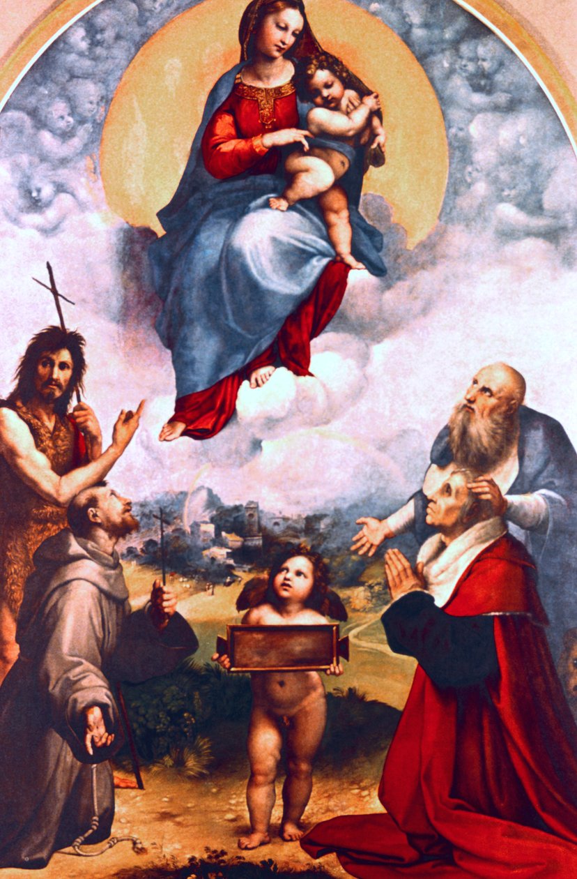 Madonna di Foligno, c1511-1512 de Raffaello Sanzio Raphael