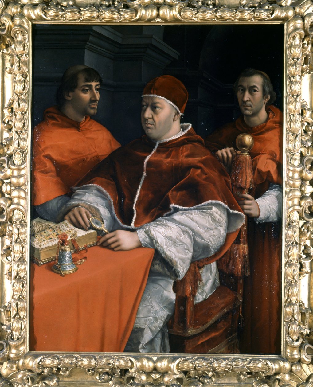 Retrato do Papa Leão X de Raphael