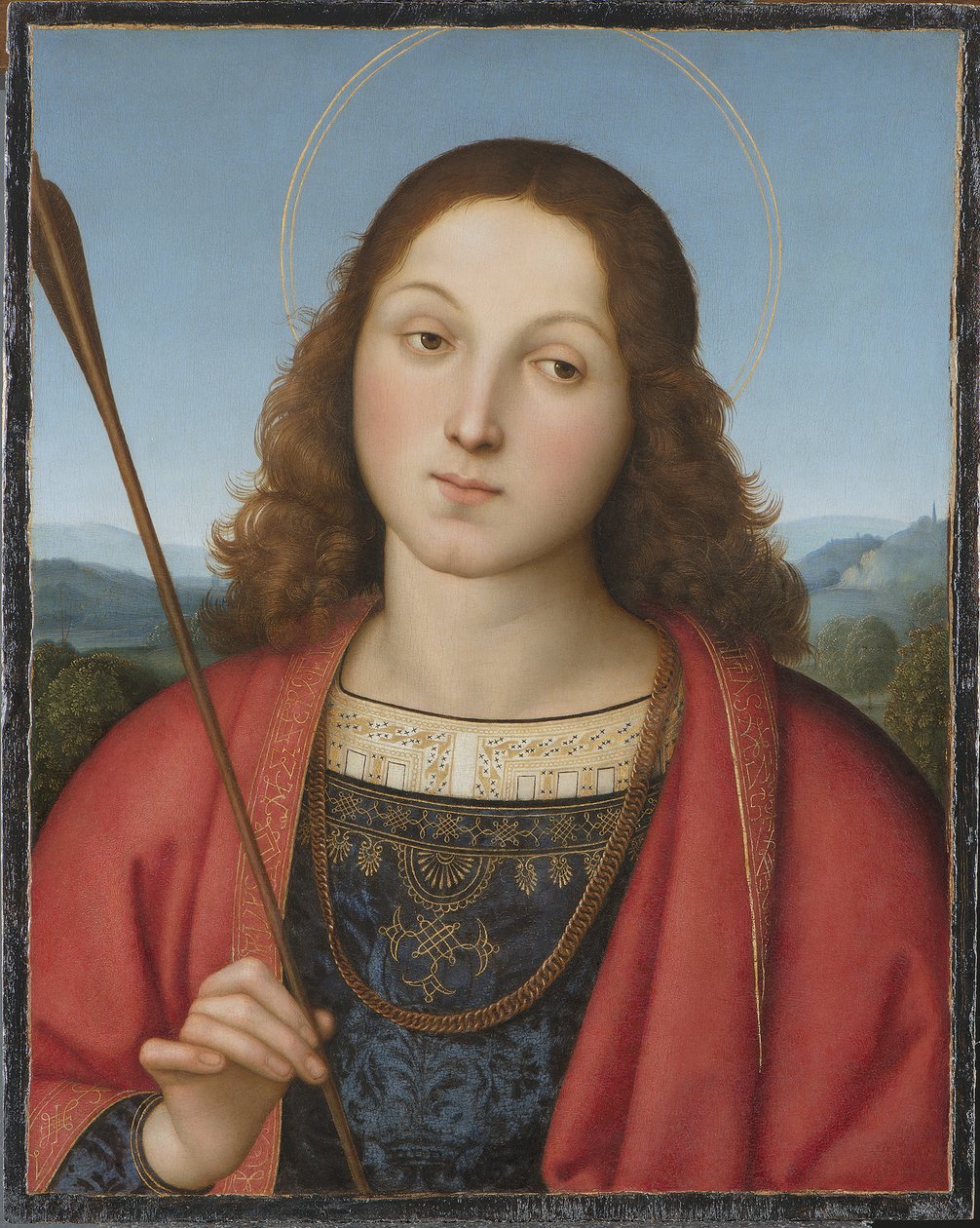 São Sebastião, ca 1501-1502 de Raffaello Sanzio Raphael