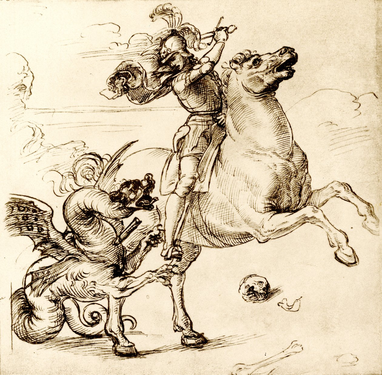 São Jorge com a espada de Raffaello Sanzio Raphael