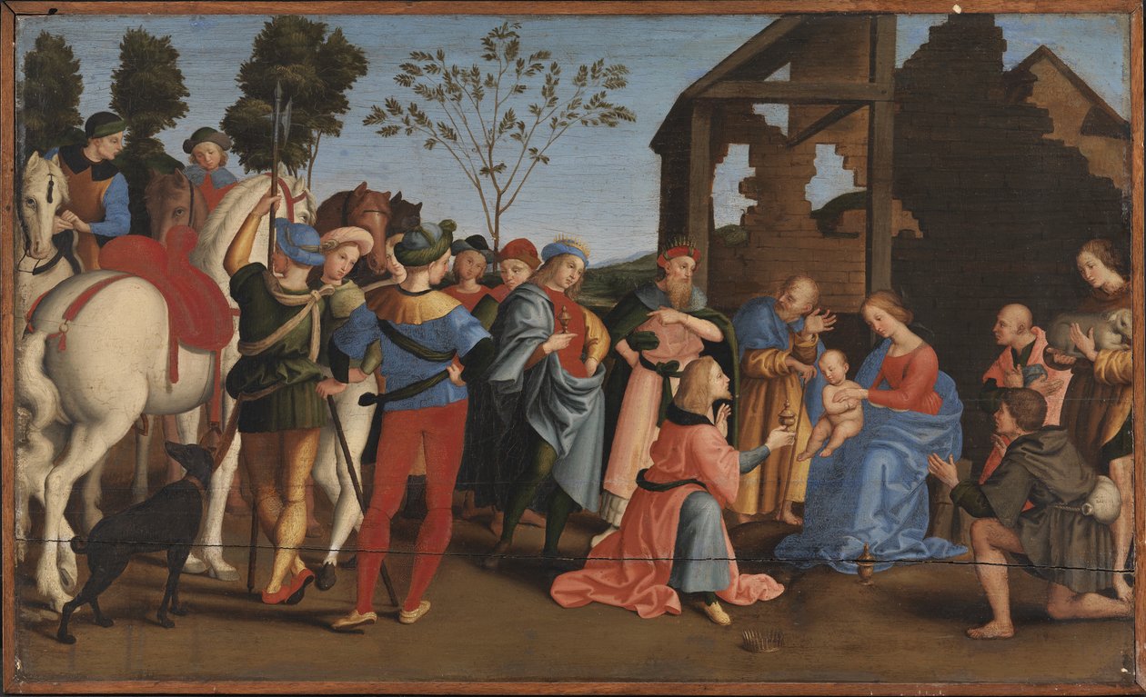 A adoração dos reis de Raphael