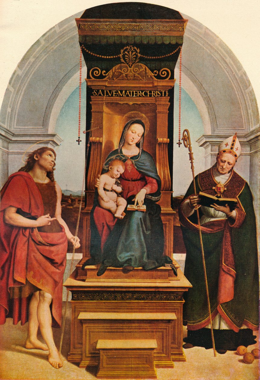 A Madona Ansidei, 1505, 1911 de Raffaello Sanzio Raphael
