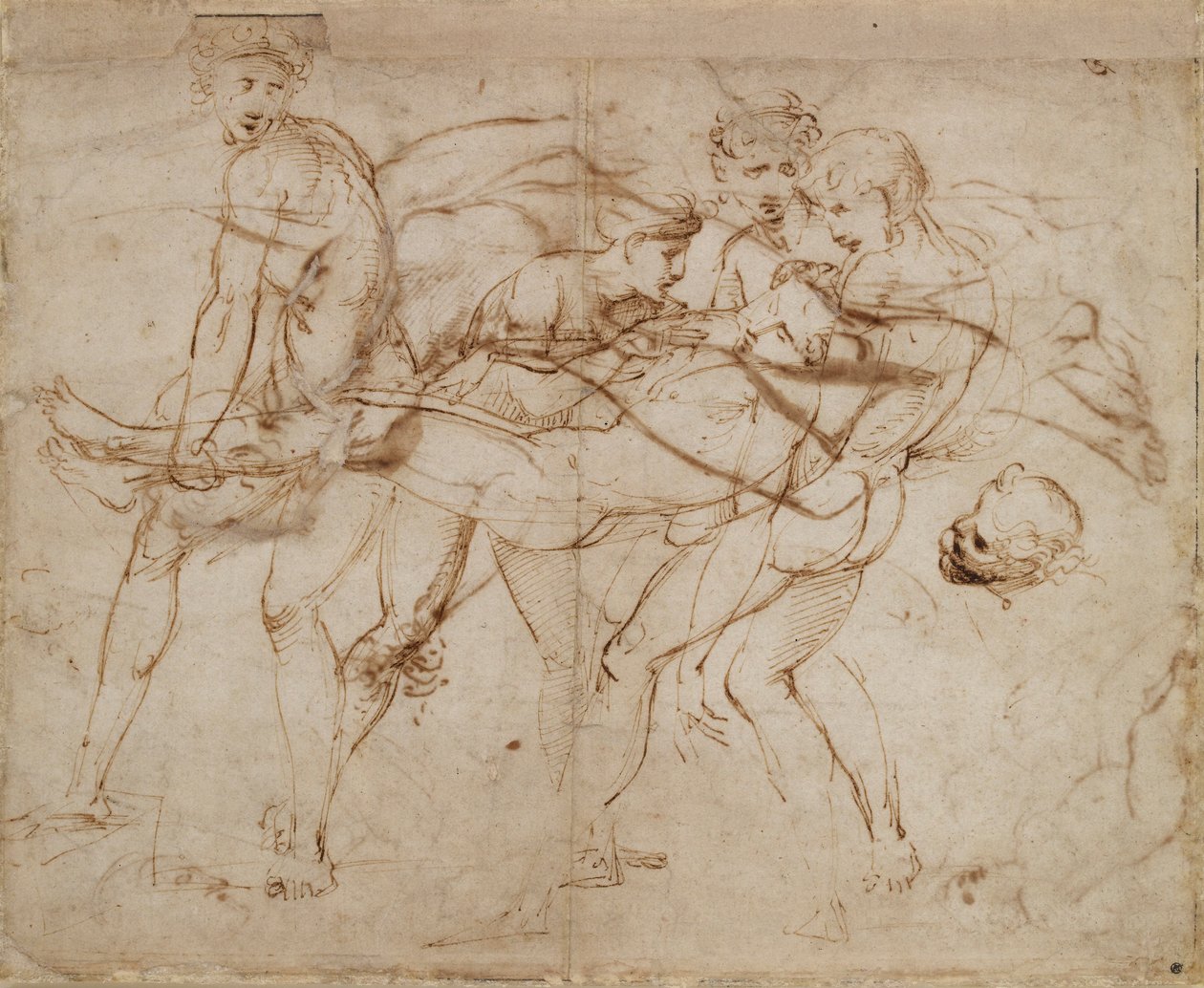 A Morte de Adonis, início do século 16 de Raphael