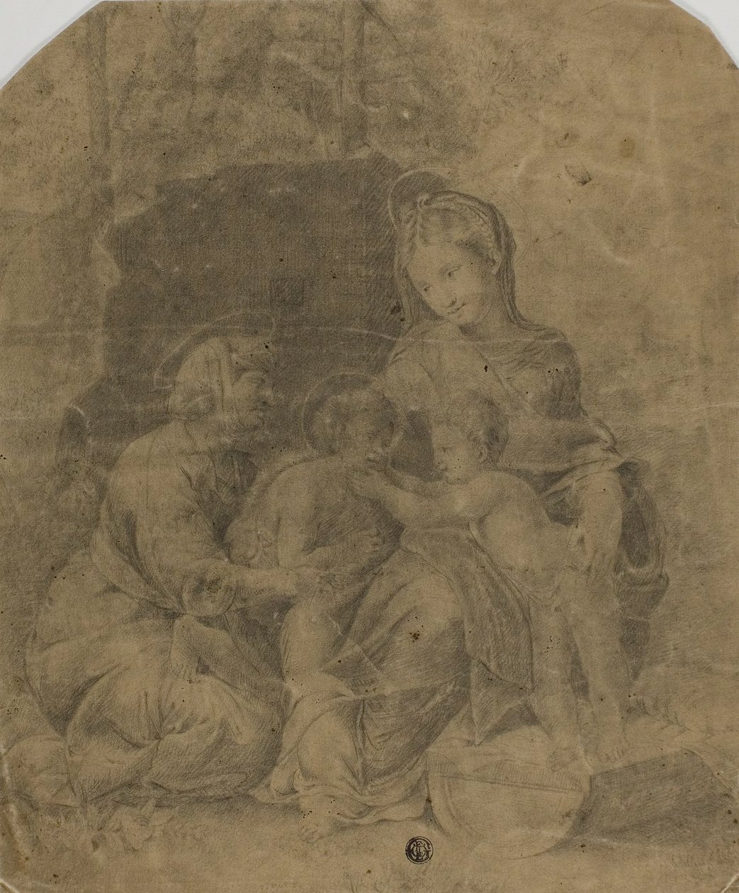 A Virgem e o Menino com Santa Isabel e o Menino João Batista de Raphael