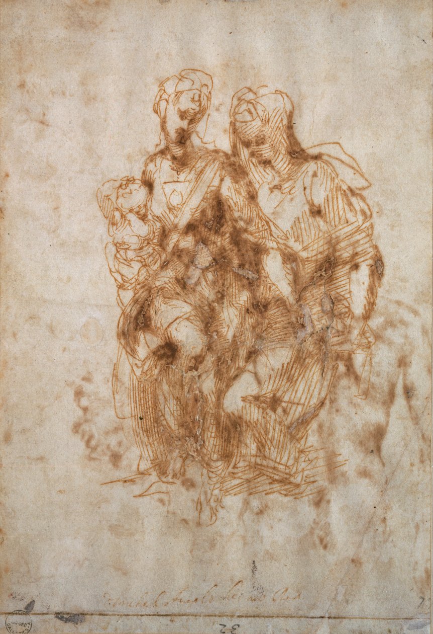A Virgem e o Menino com Santa Ana, c1500-1520 de Raphael