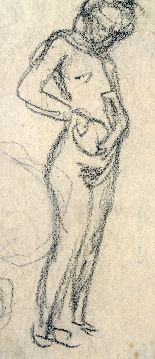 Estudo nu, c. 1905 (desenho) de Raphael Kirchner