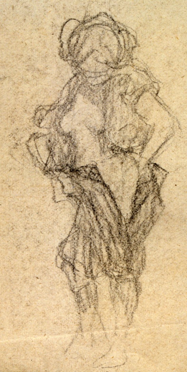 Estudo nu, c. 1905 (desenho) de Raphael Kirchner