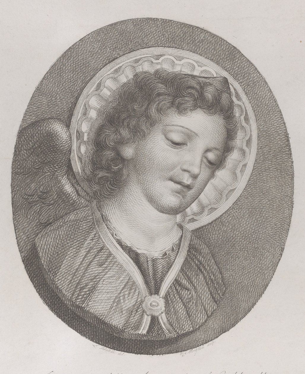 O Arcanjo Gabriel, 1800 de Raphael Morghen