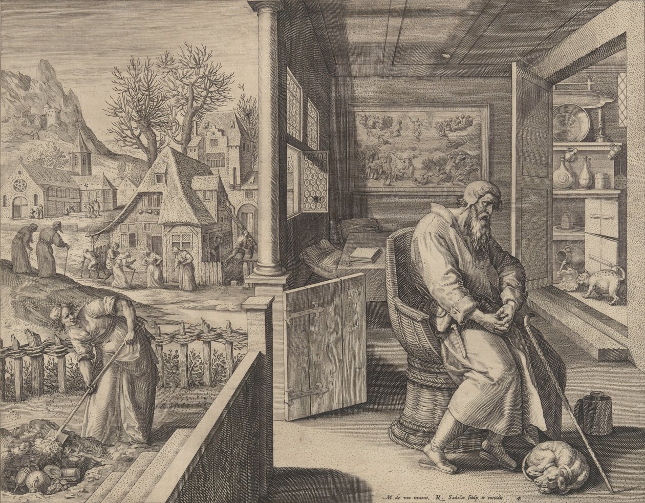 Dolor Sorrow, c. 1580-1628 de Raphael Sadeler