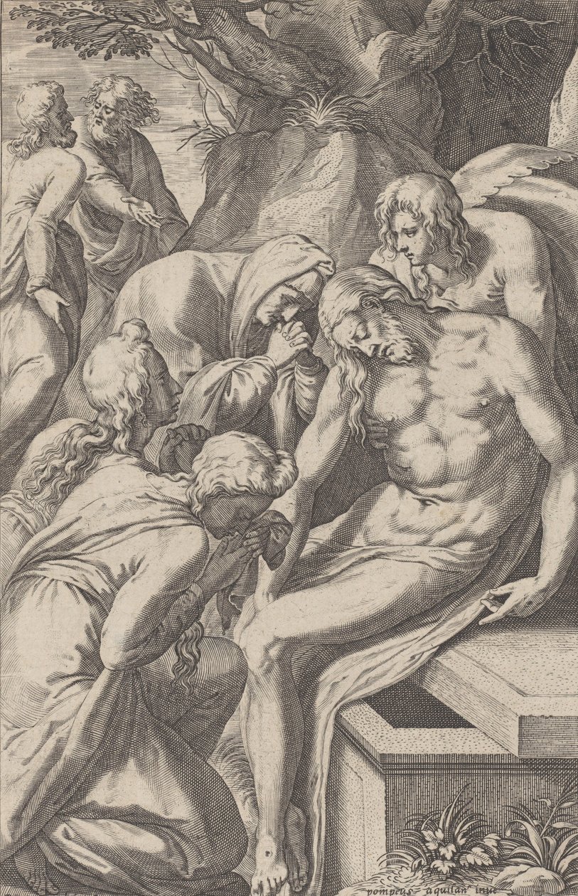 A Lamentação, 1598-1632. de Raphael Sadeler