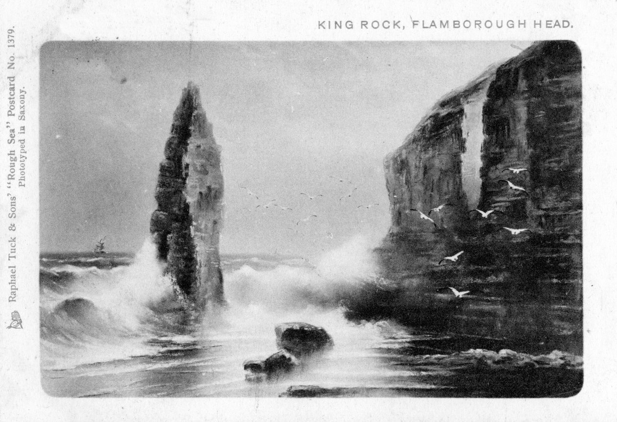 Rei Rock, Cabeça de Flamborough, East Riding, Yorkshire, 1903. de Raphael Tuck