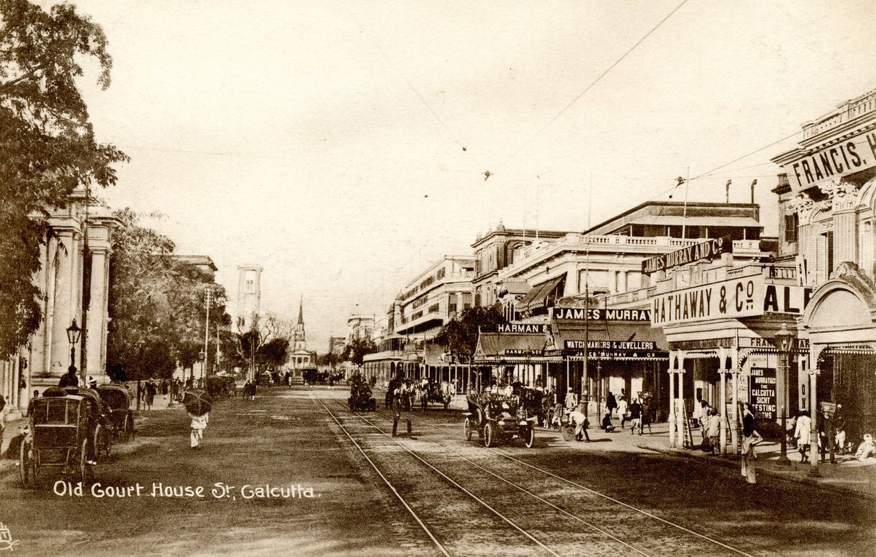Antigo Tribunal St. Calcutta, c.1900-20 (foto sépia) de Raphael Tuck and Sons