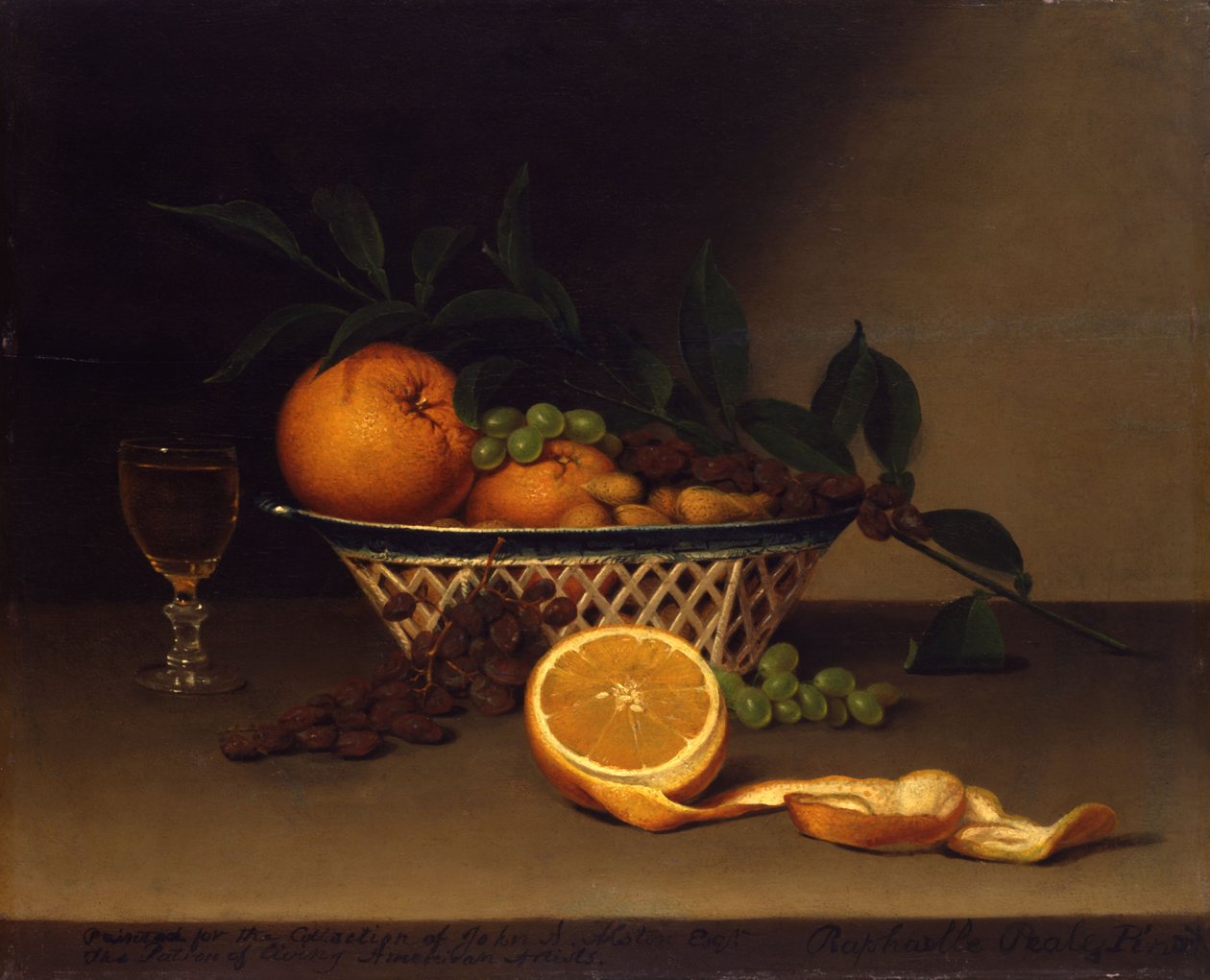 Ainda vida com laranjas de Raphaelle Peale