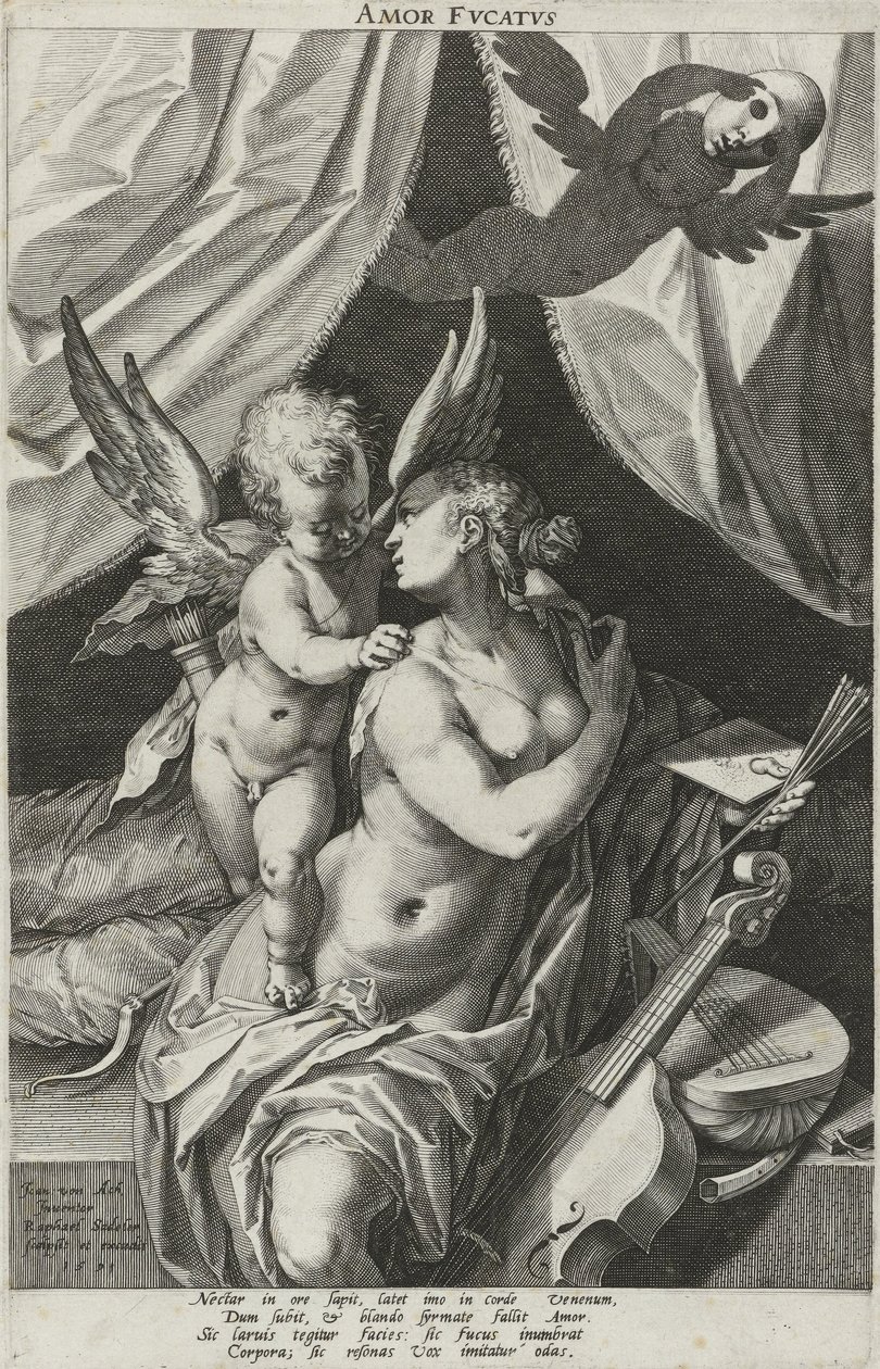 Alegoria do amor enganoso
Amor Fvcatvs (título sobre o objecto) de Raphaël Sadeler (I)