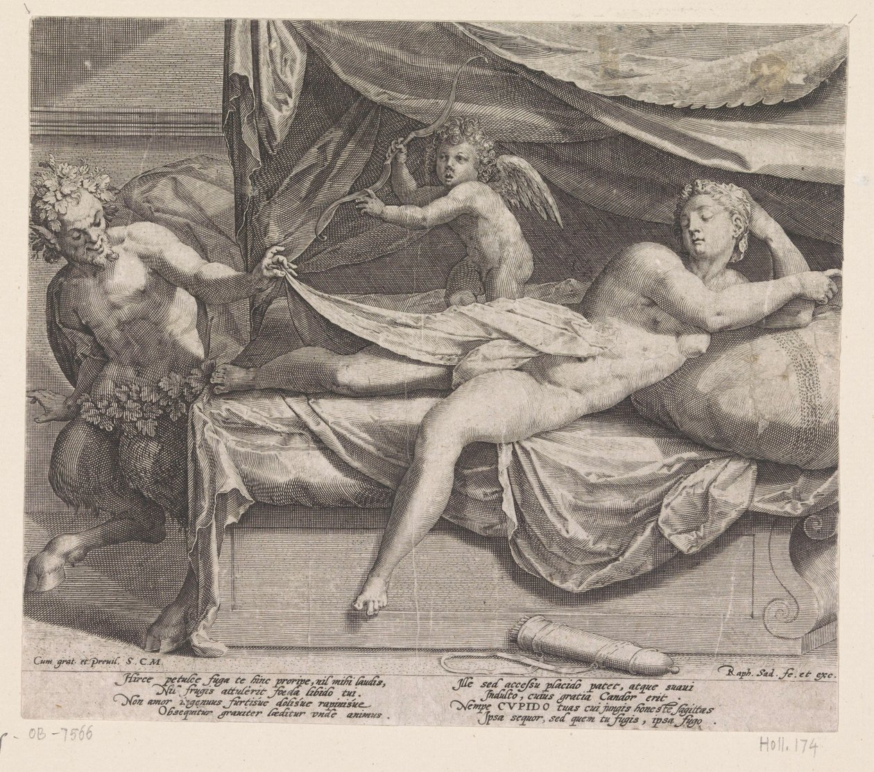 Júpiter e Antiope de Raphaël Sadeler (I)