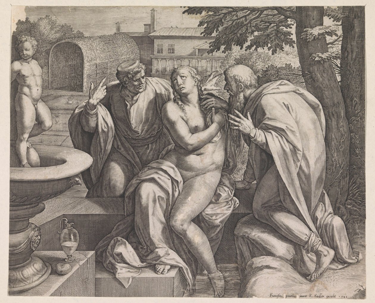 Susanna e os anciãos de Raphaël Sadeler (I)