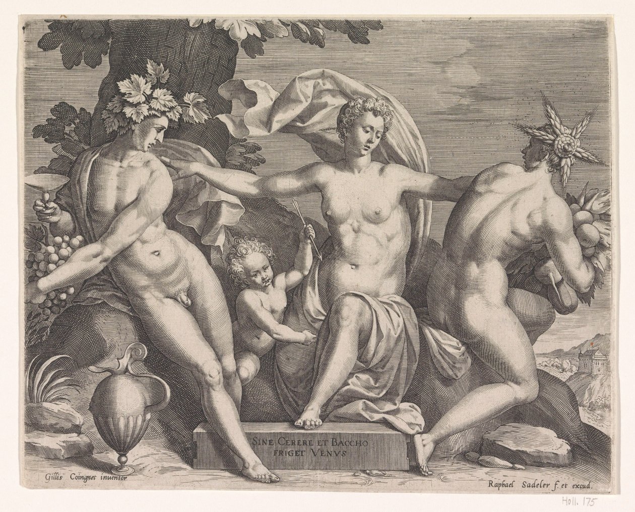 Vênus, Baco e Ceres de Raphaël Sadeler (I)