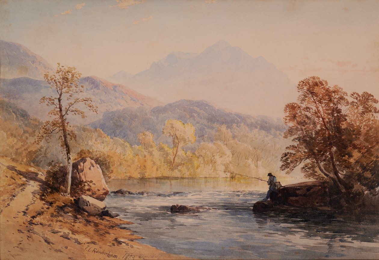 Paisagem fluvial de Raubarham Raubarham