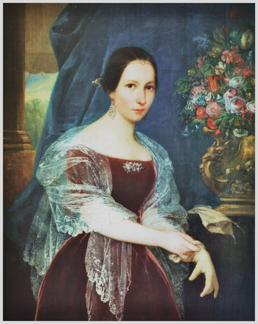 Retrato de Dona Enriqueta Pinto de Bulnes de Raymond Quinsac Monvoisin