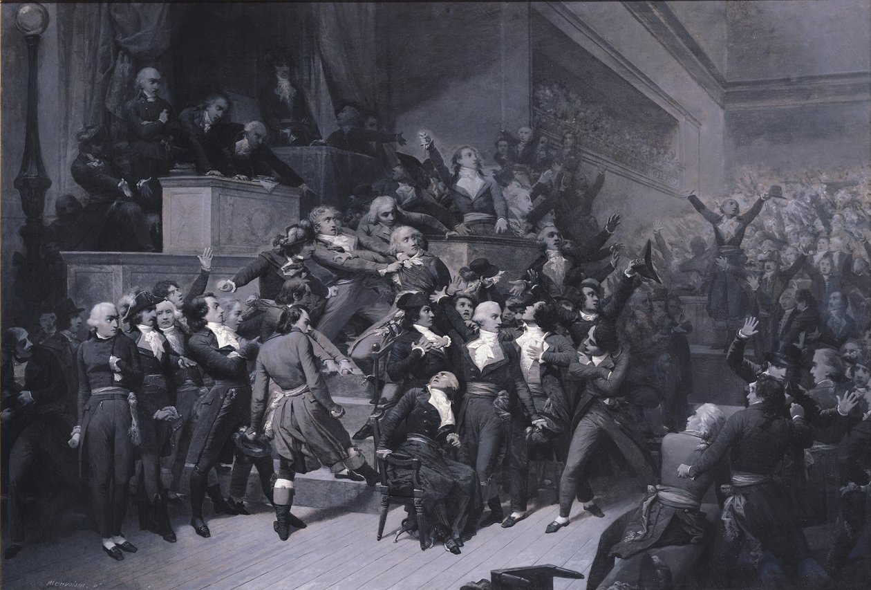 O nono termidor, c.1840 de Raymond Quinsac Monvoisin