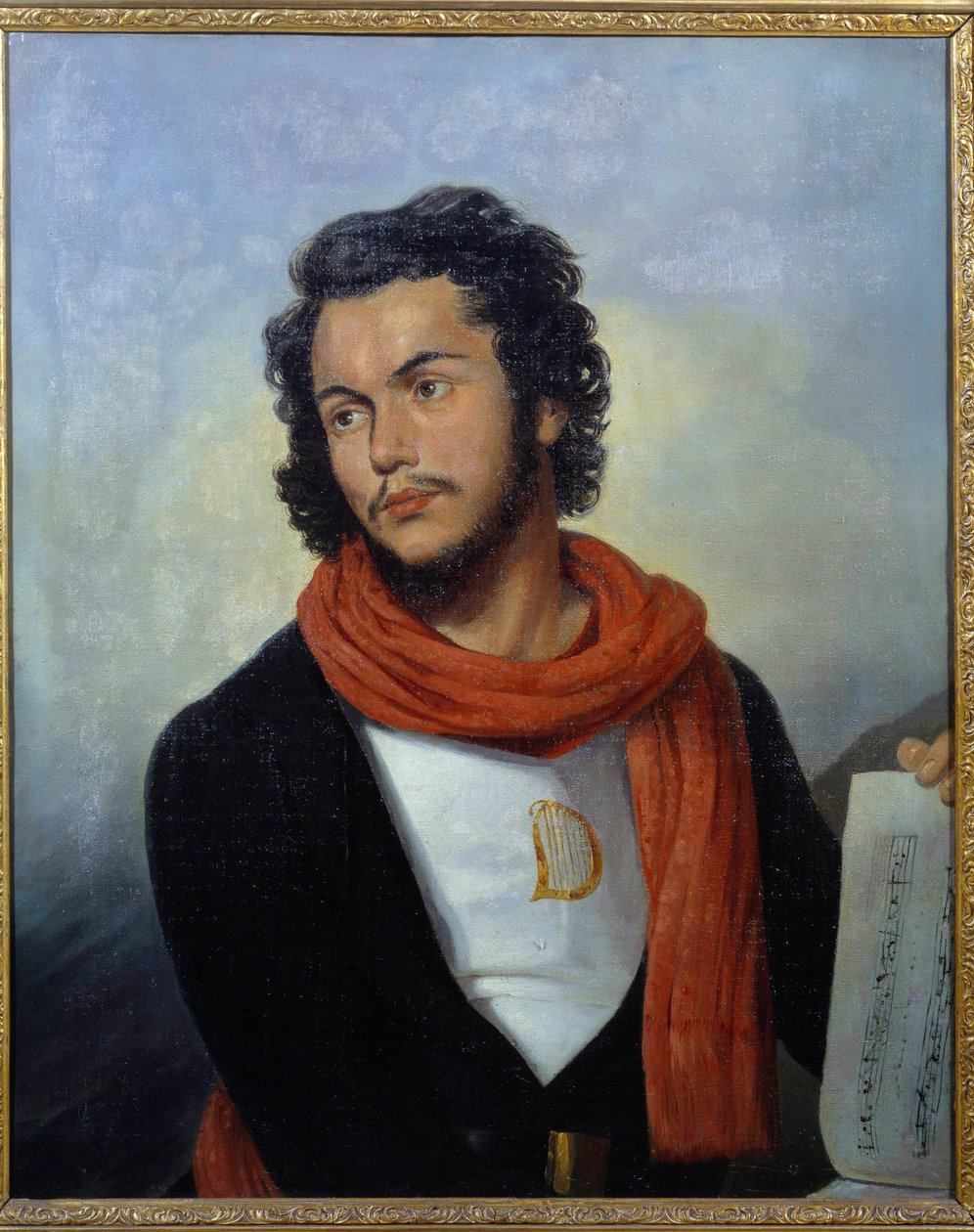 Retrato do músico Felicien David (1810-1876) Pintura de Raymond Bonheur (1796-1849) Século XIX Saint Denis, Museu de Arte e História de Raymond Bonheur