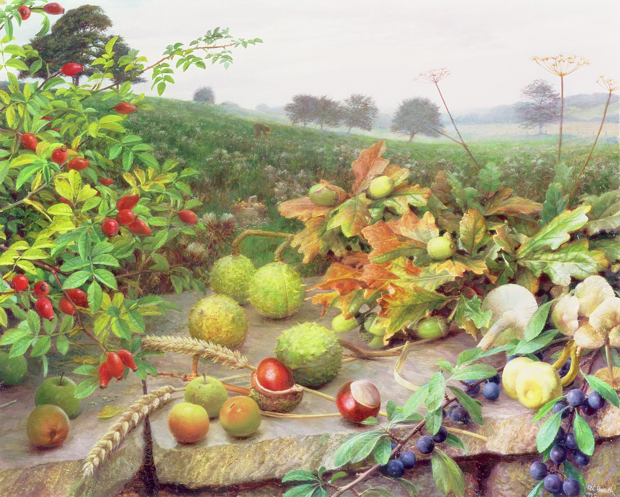 Colheita na natureza de Raymond Booth