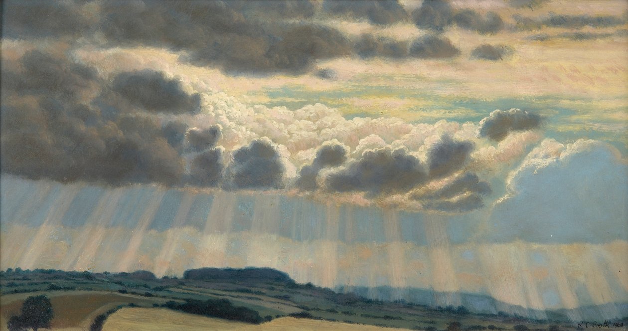 Paisagem com nuvens de Raymond Booth