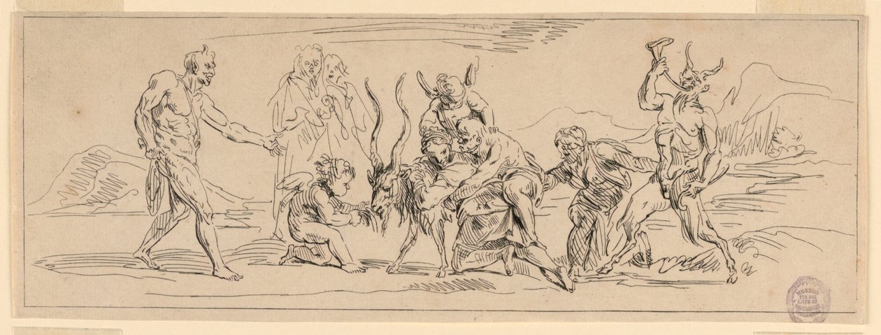 Bacchanalia com uma cabra de Raymond Lafage