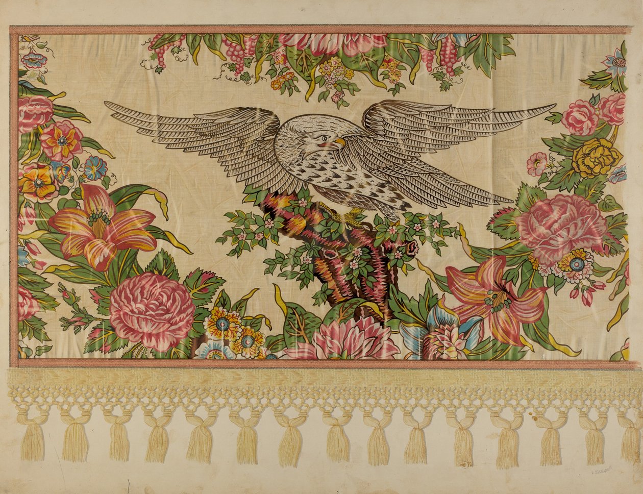 Valência de chintz para cama de dossel de Raymond Manupelli