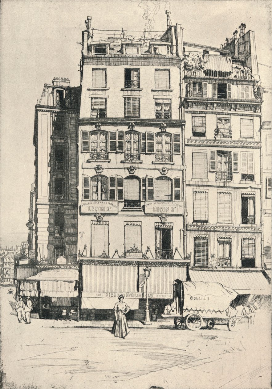 Quai de LHotel de Ville, 1915 de Raymond Ray-Jones