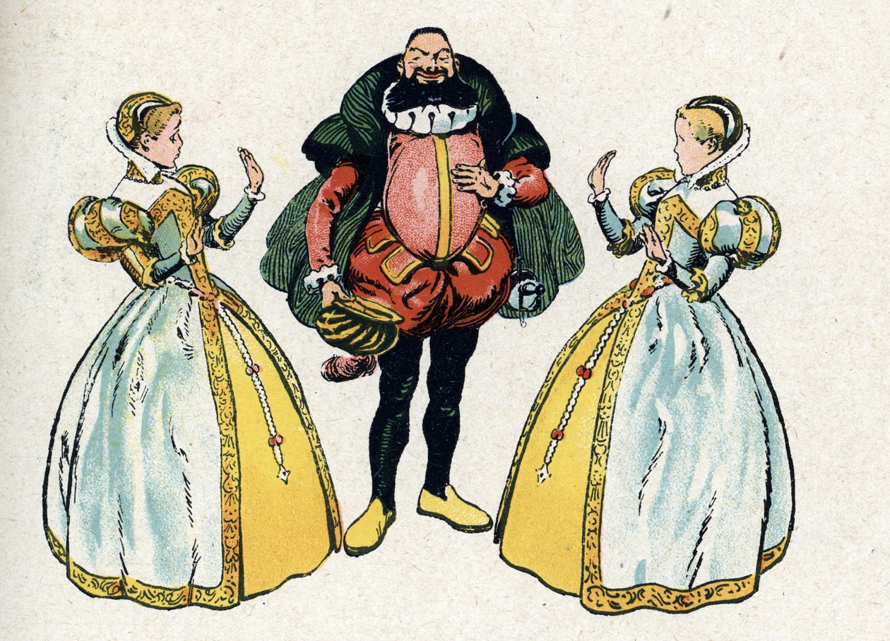 "Barbe-Bleue" dos contos de fadas de Charles Perrault (ilustração), cerca de 1920 de Raymond de la Neziere