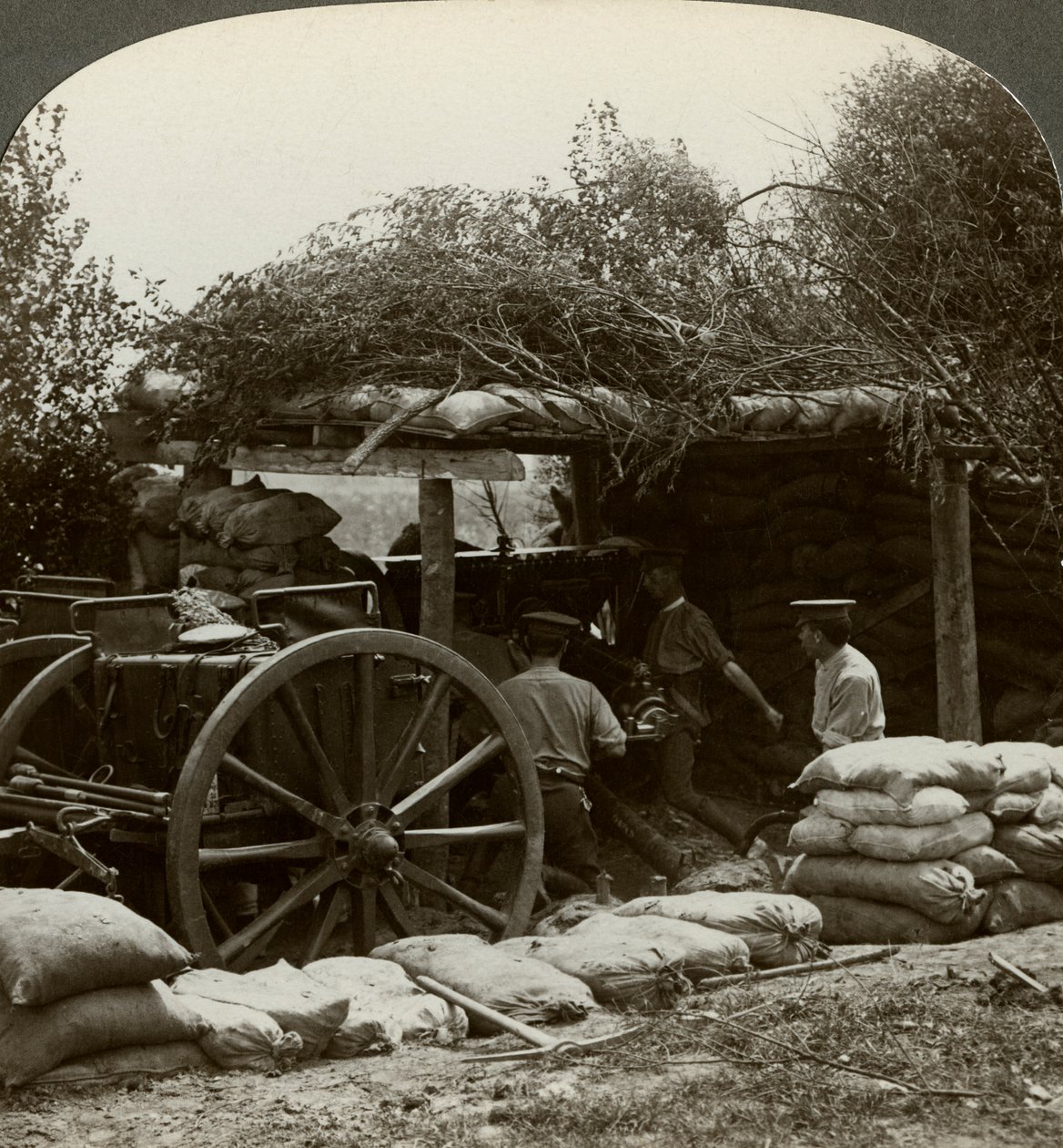 Posição de artilharia, Primeira Guerra Mundial, 1914-1918. de Realistic Travels Publishers