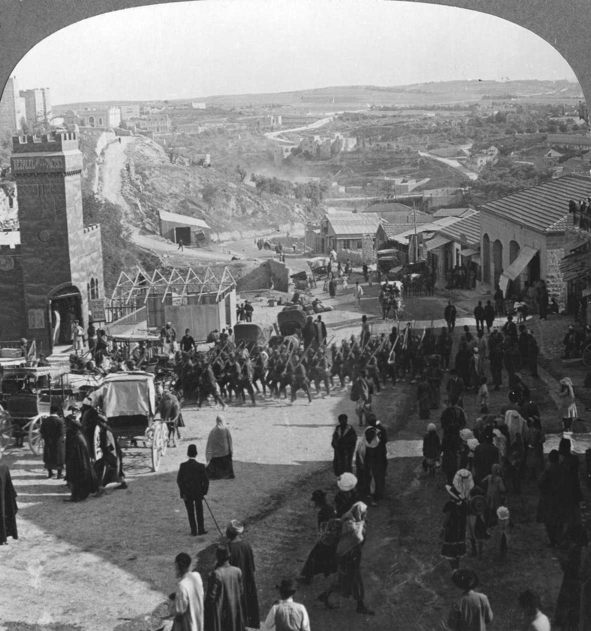 Captura de Jerusalém, Palestina, Primeira Guerra Mundial, c1917-c1918 de Realistic Travels Publishers