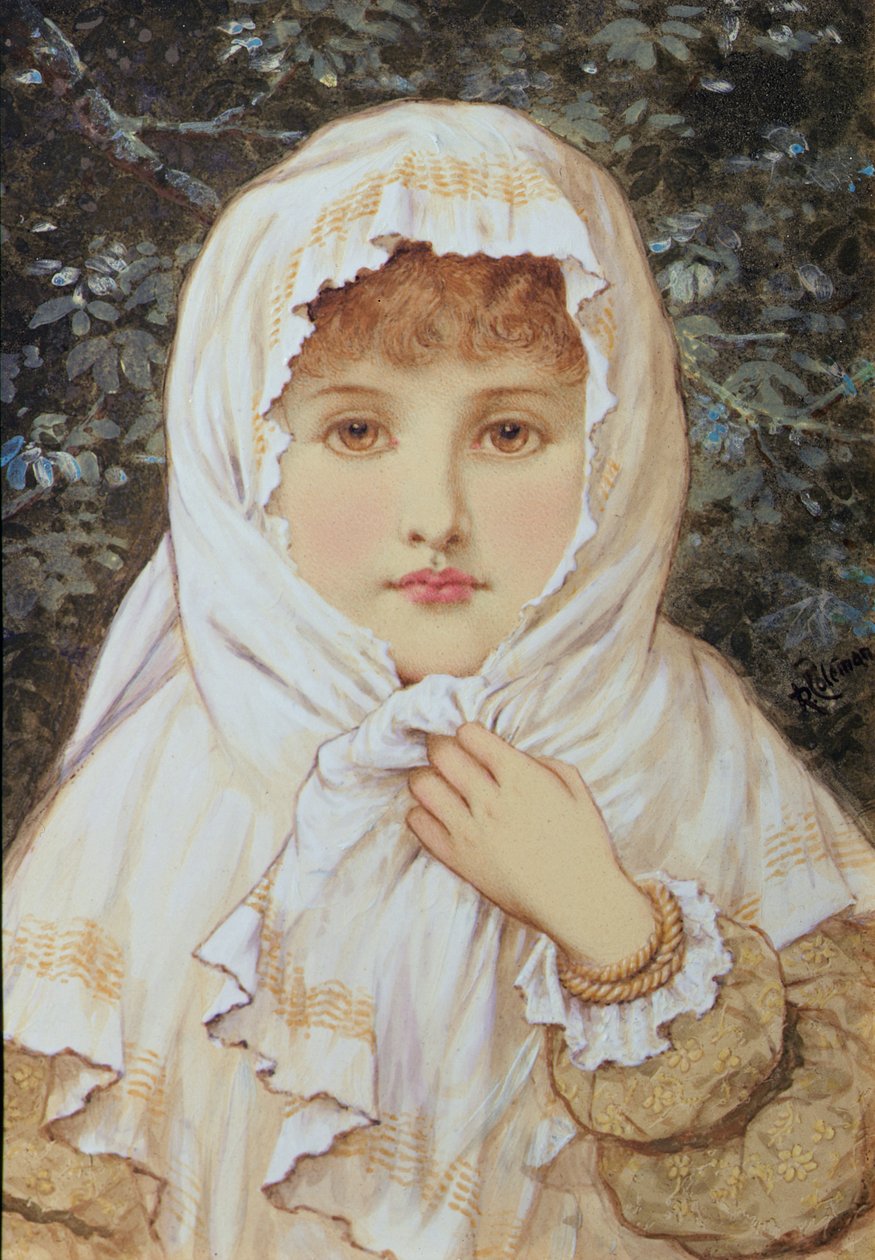 Inverno, c.1870 (wc no papel) de Rebecca Coleman