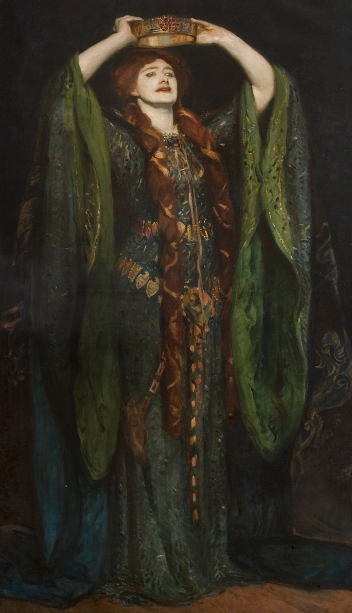 Dame Ellen Terry (1847-1928) como Lady Macbeth, depois de uma pintura de John Singer Sargent (1856-1925) 1896 de Reginald Grenville Eves