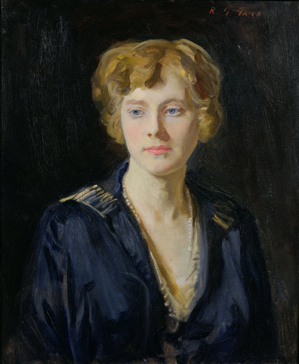 Retrato, de, um, fair-haired, mulher de Reginald Grenville Eves