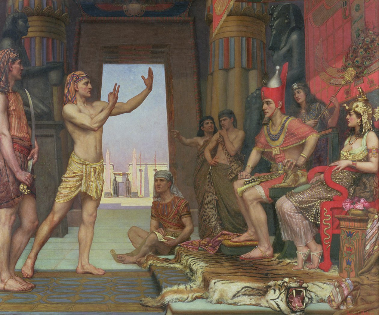 Joseph Interpretando o Sonho do Faraó, 1894 de Reginald Arthur