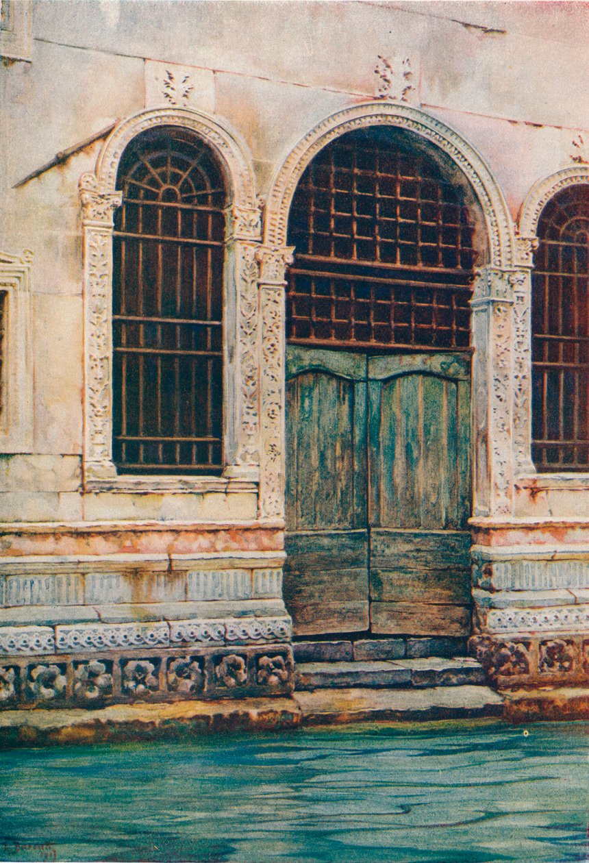 Uma porta renascentista, Veneza, c1903 de Reginald Barratt